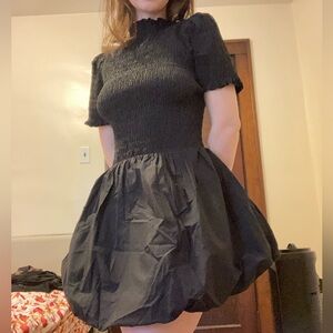 Black bubble hem Apres Studio dress